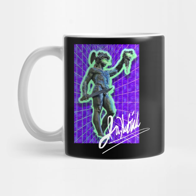 Vaporwave Persus and Medusa (Signed) by JonathanKubiak